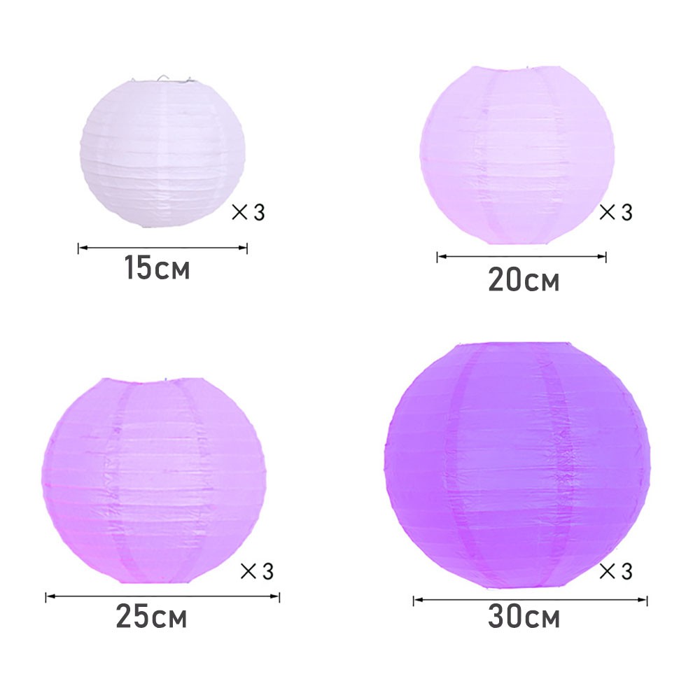 Набор подвесные фонарики ассорти № 3