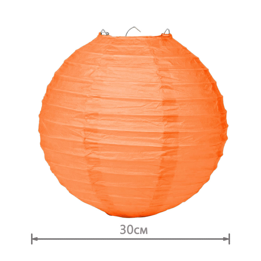 Подвесной фонарик стандарт 30 см оранжевый new
