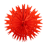 Снежинка обьемная 40 см оранжевый