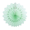 Снежинка ажурная 40 см салатовый