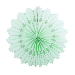 Снежинка ажурная 40 см салатовый