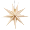 Звезда 30 см девятиконечная, айвори
