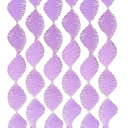 Гирлянда из гофрированной бумаги 280х15 см, сиреневый