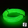 Шнур неоновый светящийся от USB 4 м, зеленый