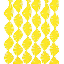 Гирлянда из гофрированной бумаги 280х15 см, желтый