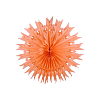 Снежинка обьемная 30 см персиковый
