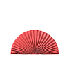 Веер-гармошка 160г/м 70 см, алый